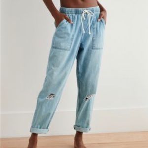 Aerie Jeans with drawstrings!